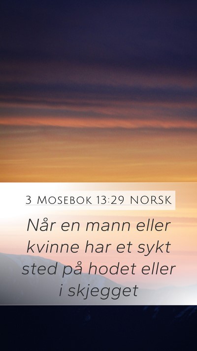 3 Mosebok 13:29 NORSK Bible Verse Image