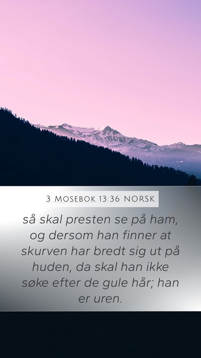 3 Mosebok 13:36 NORSK Bible Verse Image