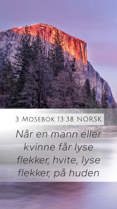 3 Mosebok 13:38 NORSK Mobile Phone Wallpaper - Når en mann eller kvinne får lyse flekker, - Mobile Bible Verse Wallpaper