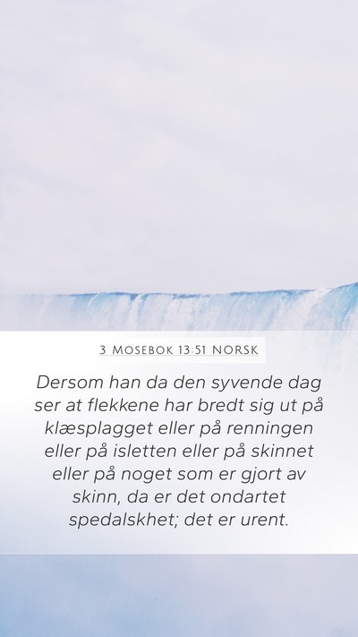 3 Mosebok 13:51 NORSK Bible Verse Image