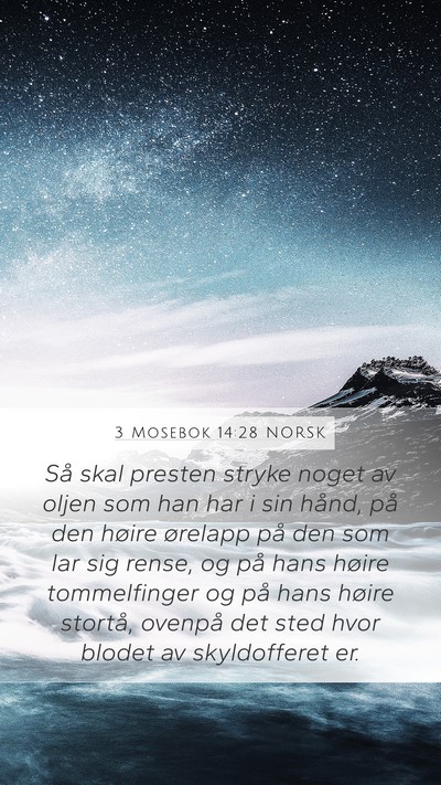 3 Mosebok 14:28 NORSK Bible Verse Image