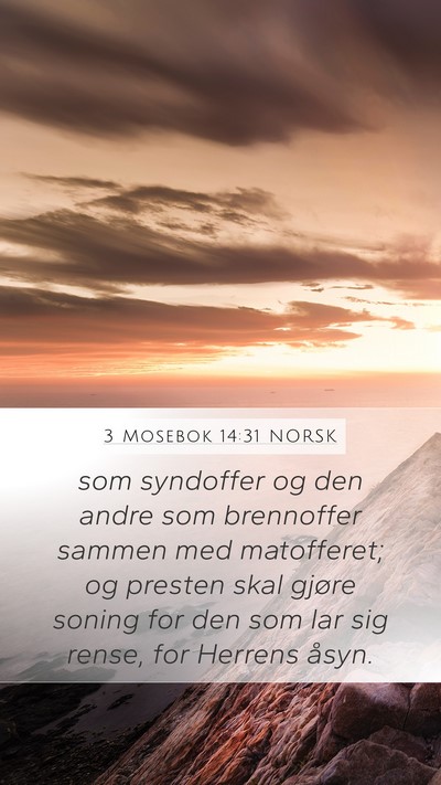 3 Mosebok 14:31 NORSK Bible Verse Image