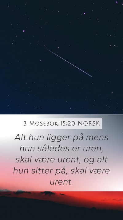 3 Mosebok 15:20 NORSK Bible Verse Image