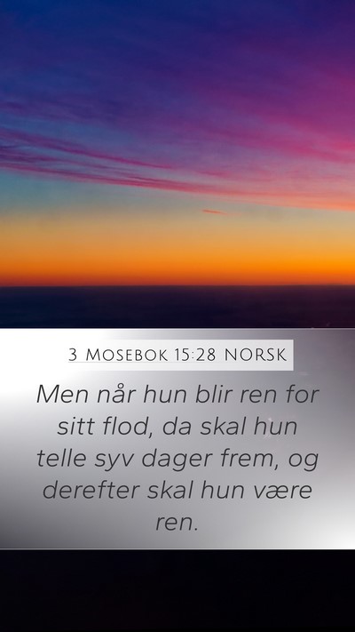 3 Mosebok 15:28 NORSK Bible Verse Image