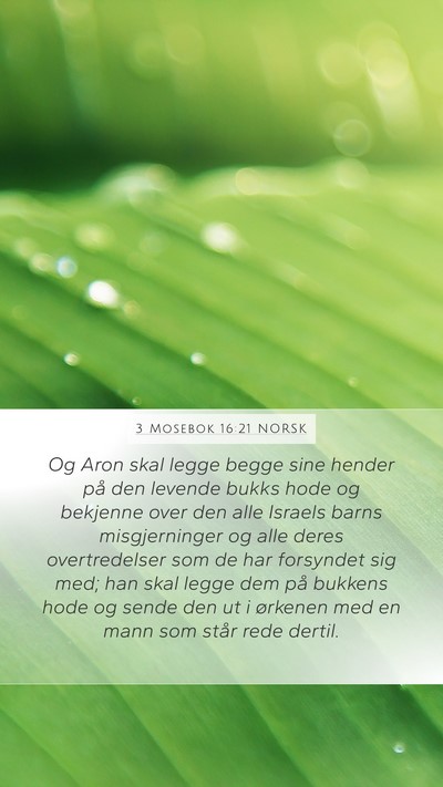 3 Mosebok 16:21 NORSK Bible Verse Image