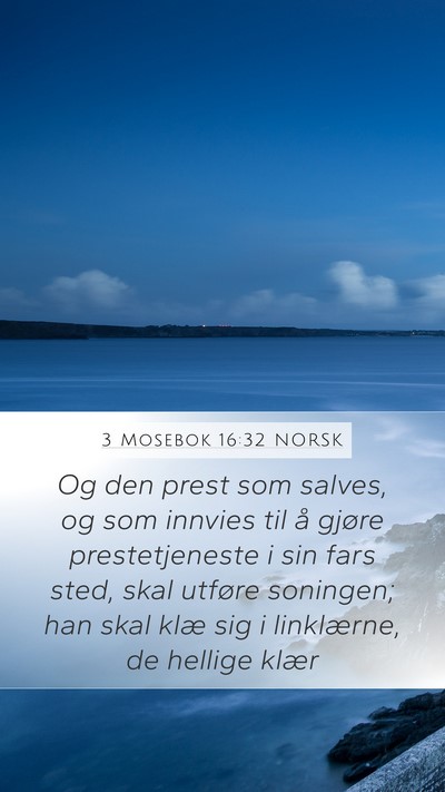 3 Mosebok 16:32 NORSK Bible Verse Image