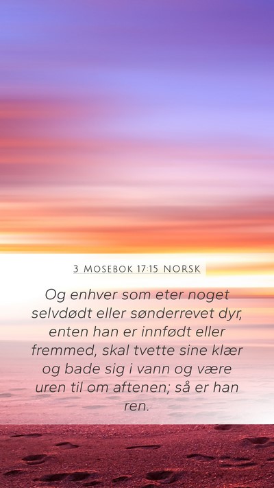 3 Mosebok 17:15 NORSK Bible Verse Image