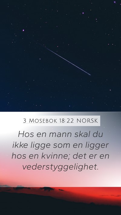 3 Mosebok 18:22 NORSK Bible Verse Image