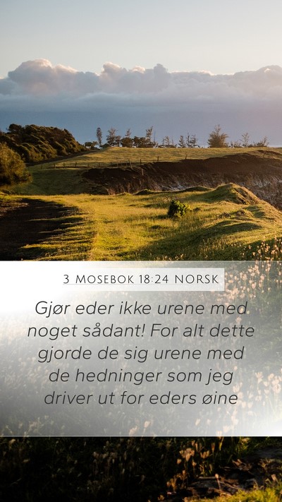 3 Mosebok 18:24 NORSK Bible Verse Image