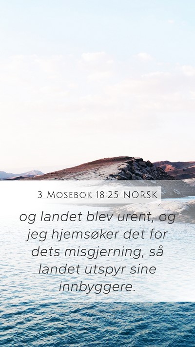 3 Mosebok 18:25 NORSK Bible Verse Image