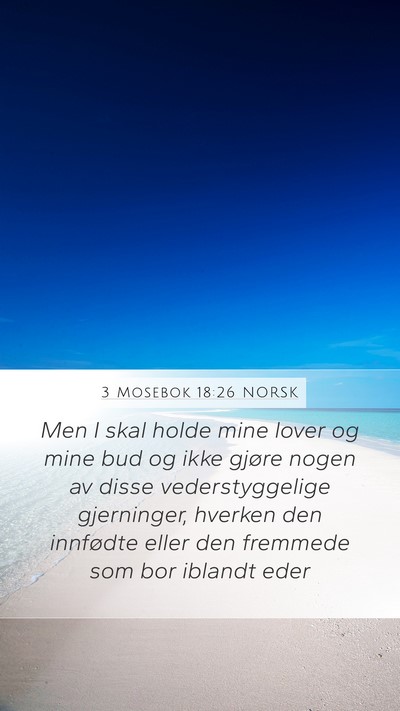 3 Mosebok 18:26 NORSK Bible Verse Image