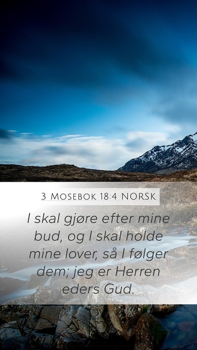 3 Mosebok 18:4 NORSK Bible Verse Image