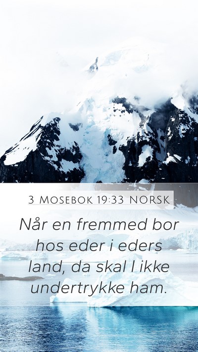 3 Mosebok 19:33 NORSK Bible Verse Image