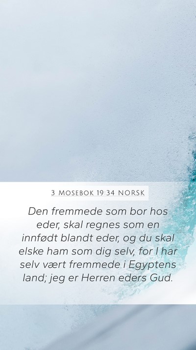 3 Mosebok 19:34 NORSK Bible Verse Image