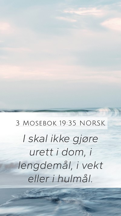 3 Mosebok 19:35 NORSK Bible Verse Image