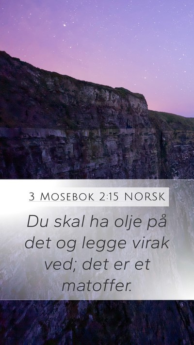 3 Mosebok 2:15 NORSK Bible Verse Image