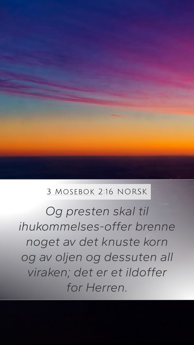 3 Mosebok 2:16 NORSK Bible Verse Image