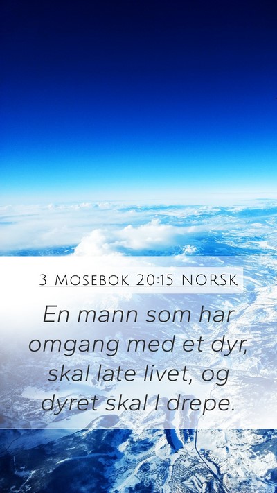3 Mosebok 20:15 NORSK Bible Verse Image