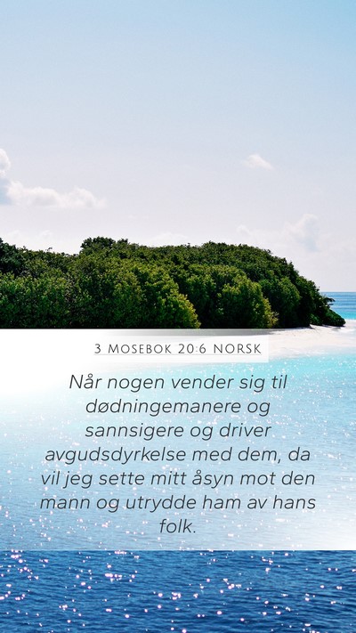 3 Mosebok 20:6 NORSK Bible Verse Image