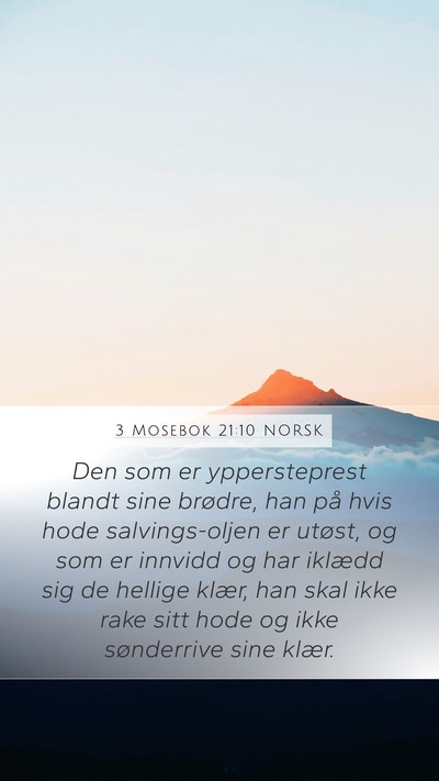 3 Mosebok 21:10 NORSK Bible Verse Image