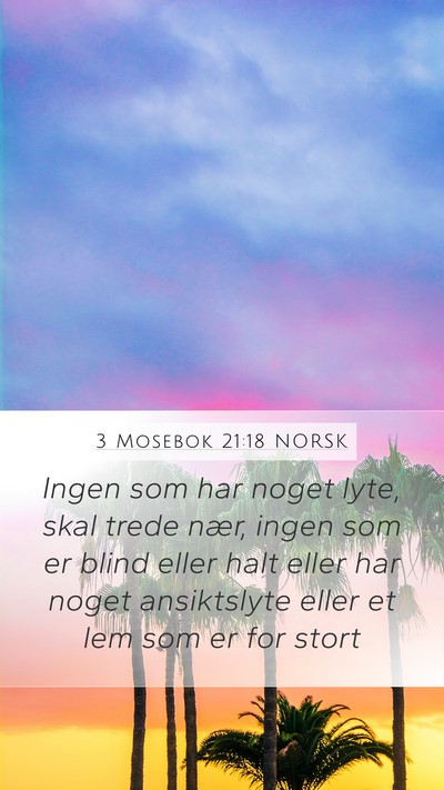3 Mosebok 21:18 NORSK Bible Verse Image