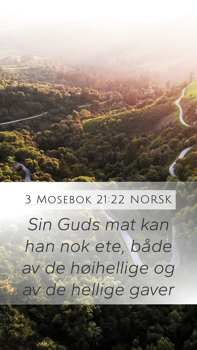 3 Mosebok 21:22 NORSK Bible Verse Image