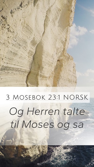 3 Mosebok 23:1 NORSK Bible Verse Image
