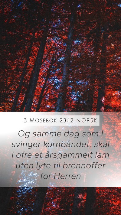 3 Mosebok 23:12 NORSK Bible Verse Image