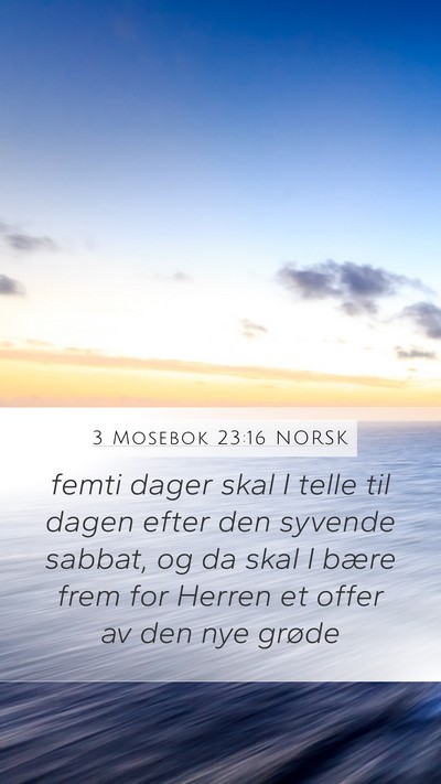3 Mosebok 23:16 NORSK Bible Verse Image