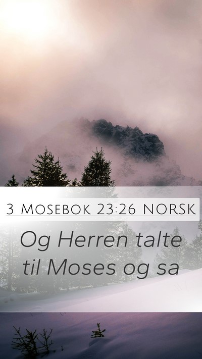 3 Mosebok 23:26 NORSK Bible Verse Image