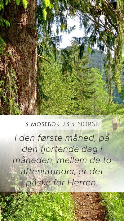 3 Mosebok 23:5 NORSK Bible Verse Image