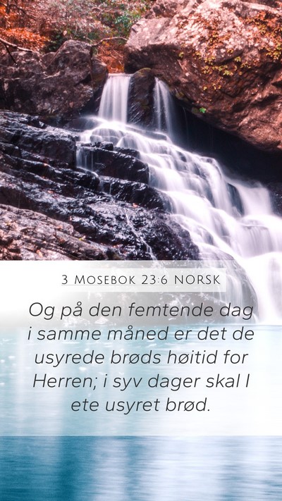 3 Mosebok 23:6 NORSK Bible Verse Image