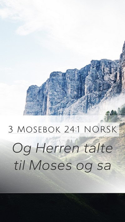 3 Mosebok 24:1 NORSK Bible Verse Image