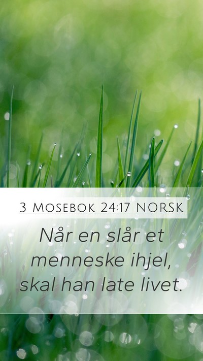 3 Mosebok 24:17 NORSK Bible Verse Image