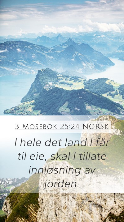 3 Mosebok 25:24 NORSK Bible Verse Image