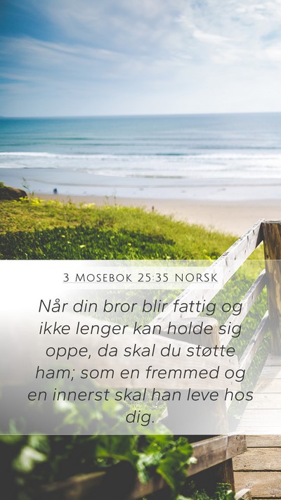 3 Mosebok 25:35 NORSK Bible Verse Image