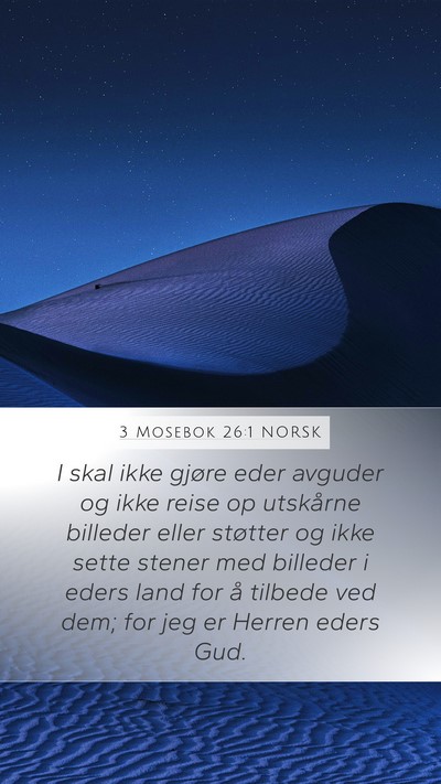 3 Mosebok 26:1 NORSK Bible Verse Image