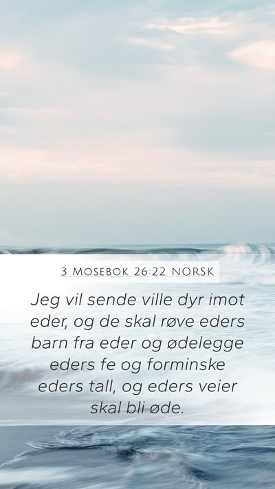 3 Mosebok 26:22 NORSK Bible Verse Image