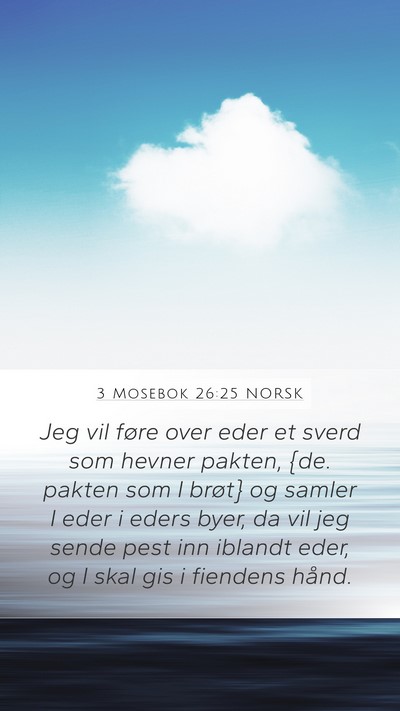 3 Mosebok 26:25 NORSK Bible Verse Image