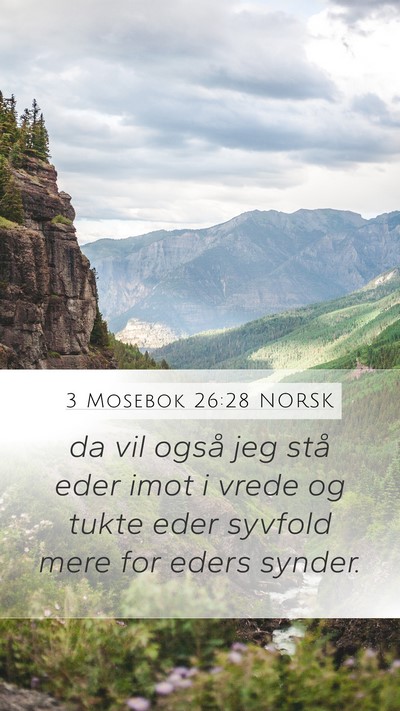 3 Mosebok 26:28 NORSK Bible Verse Image