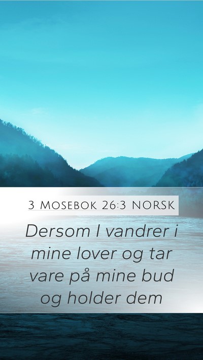 3 Mosebok 26:3 NORSK Bible Verse Image