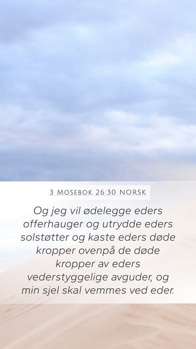 3 Mosebok 26:30 NORSK Bible Verse Image