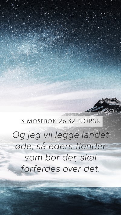 3 Mosebok 26:32 NORSK Bible Verse Image