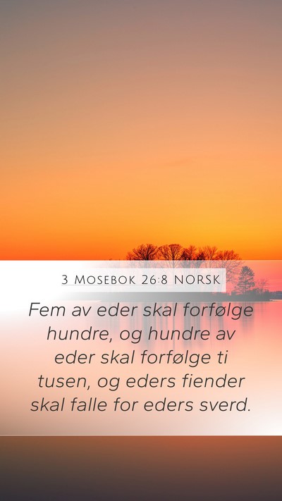 3 Mosebok 26:8 NORSK Bible Verse Image
