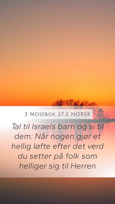 3 Mosebok 27:2 NORSK Bible Verse Image