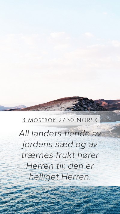 3 Mosebok 27:30 NORSK Bible Verse Image