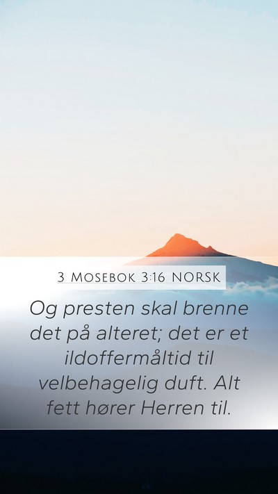 3 Mosebok 3:16 NORSK Bible Verse Image