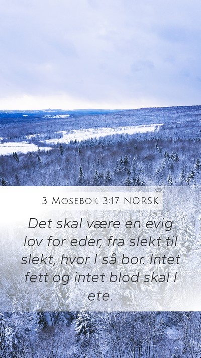 3 Mosebok 3:17 NORSK Bible Verse Image