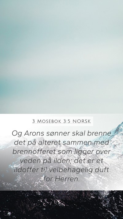3 Mosebok 3:5 NORSK Bible Verse Image