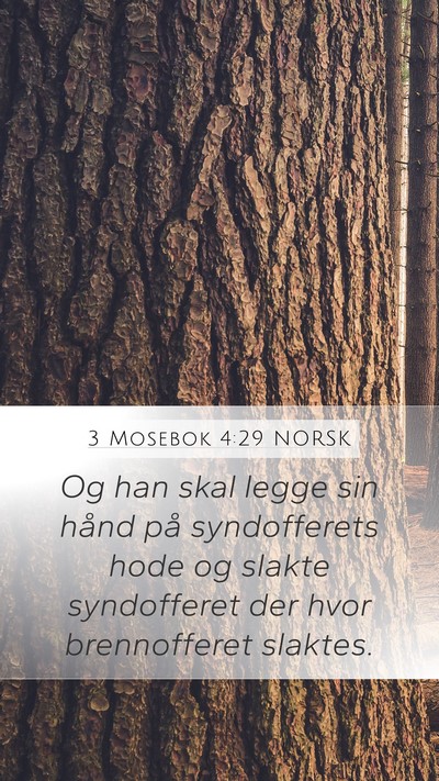 3 Mosebok 4:29 NORSK Bible Verse Image